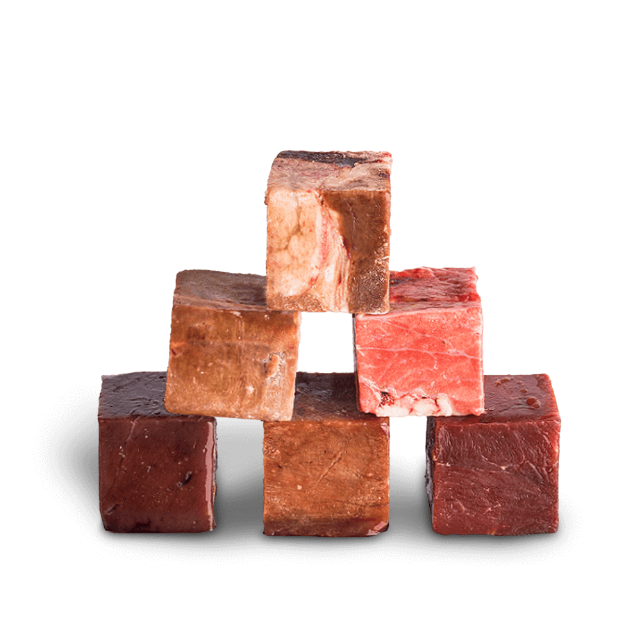 Barf Rinderinnereien-Mix-Würfel